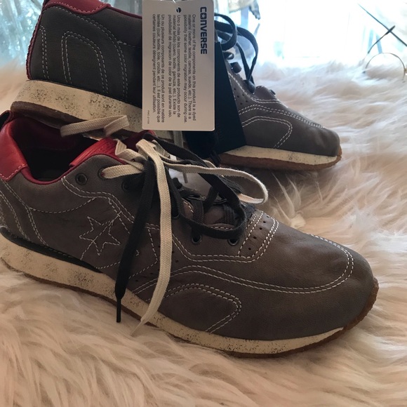 Converse X John Varvatos Unisex Leather Sneakers - Mens 8 Womens 9.5 - Picture 3 of 7